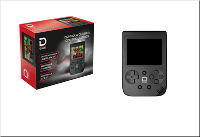 Consola Portatil Mini Clasica 500 Juegos Datacom Negro – imagen 3