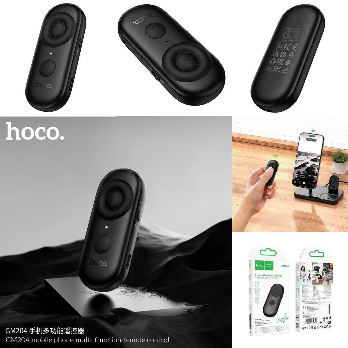 Control Remoto Multifunción Para Smartphone Hoco Gm204 Negro – imagen 3