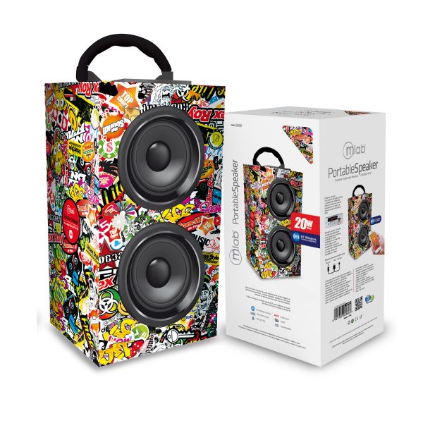 Parlante Bluetooth Microlab Skin Design 20w Sticker – imagen 2