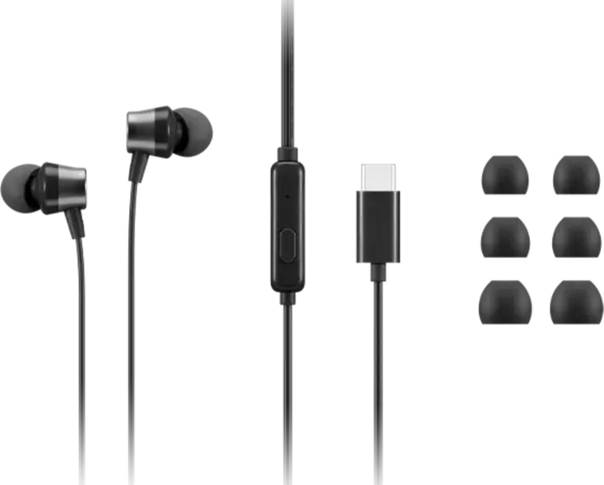 Audífonos In Ear Lenovo Entrada Tipo C 1.2m Negro – imagen 5