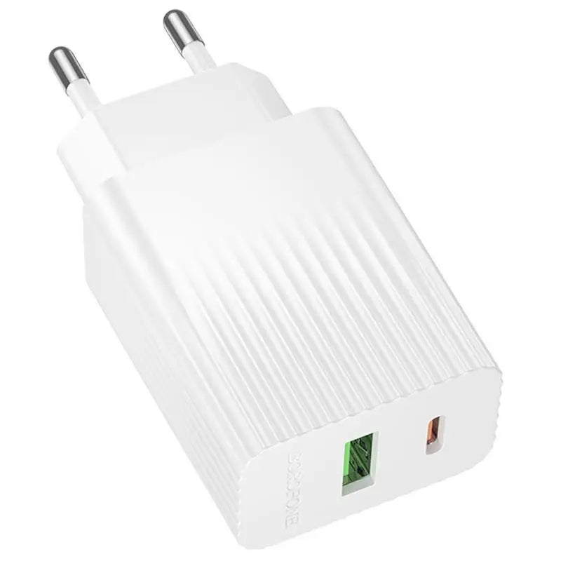 Cargador Borofone Ba76a 30w Qc 3.0 Dual Blanco – imagen 3