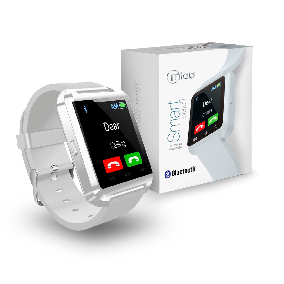 Smartwatch Microlab Bluetooth 1.5 Blanco – imagen 2