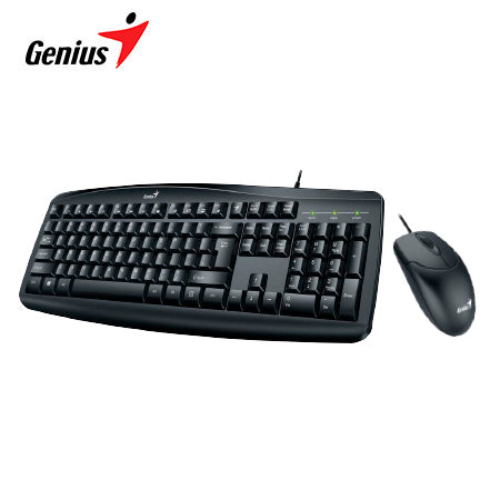 Kit Genius Teclado Y Mouse Km-200 Alambrico Usb Negro – imagen 3