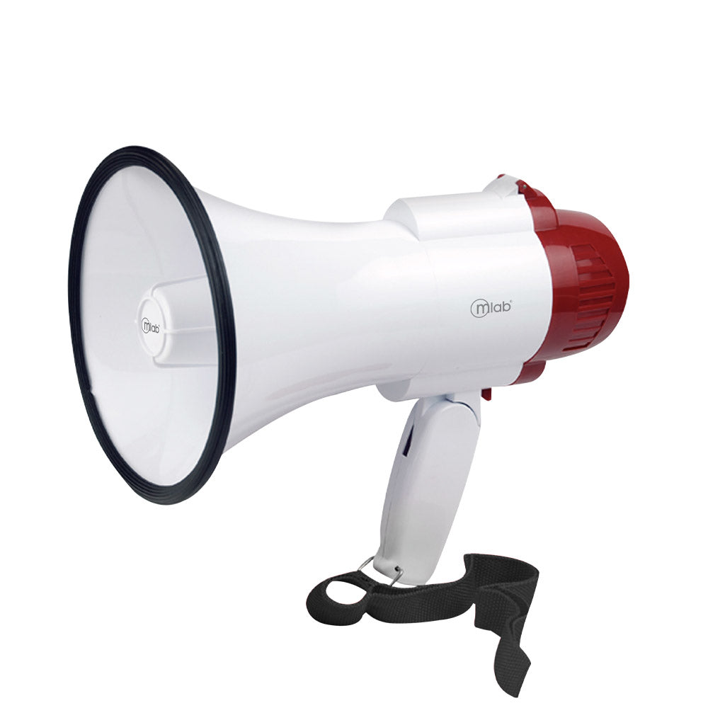 Megáfono Recargable 20w Sirena Graba Voz Recargable Blanco – imagen 7