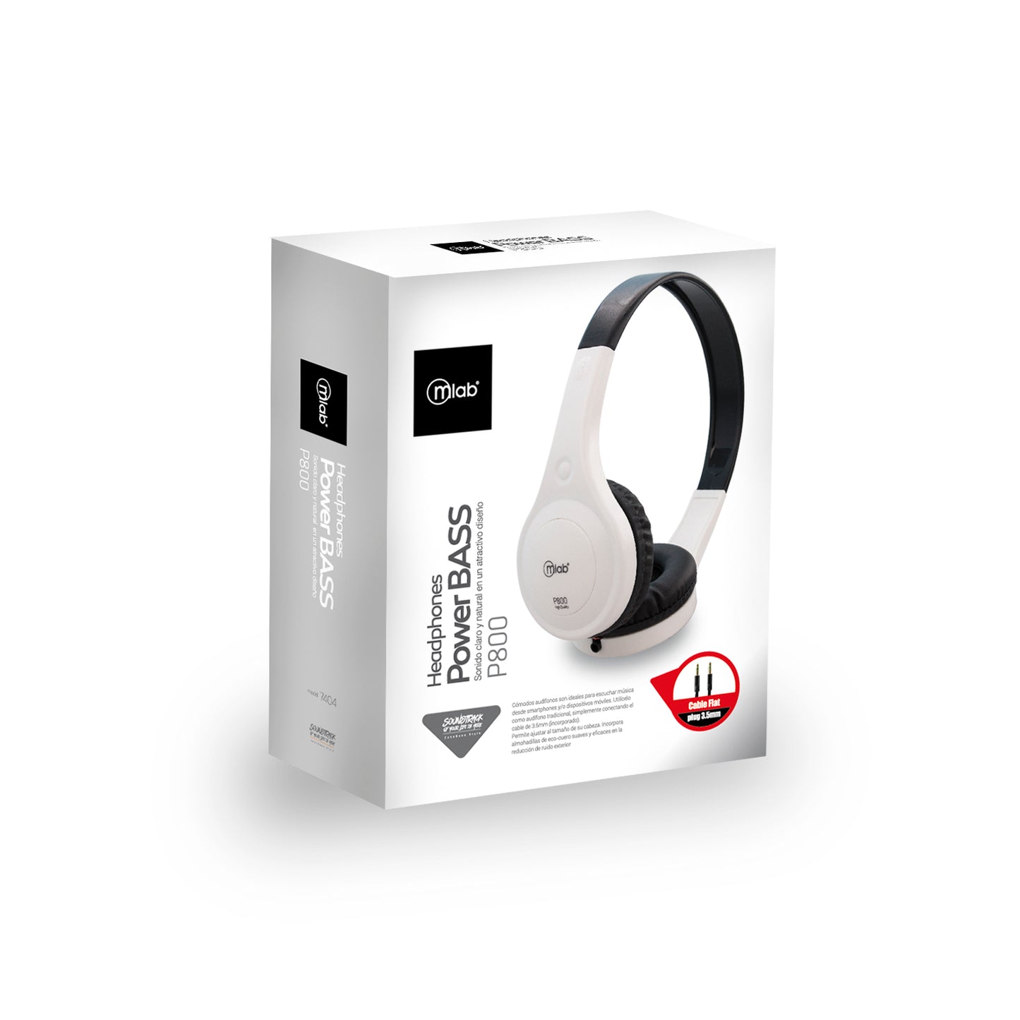 Audifonos Bluetooth Microlab Power Bass P800 Blanco – imagen 2