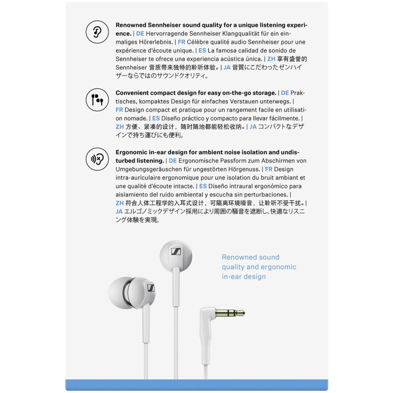 Audífono Sennheiser In Ear Cx 100 Blanco – imagen 3