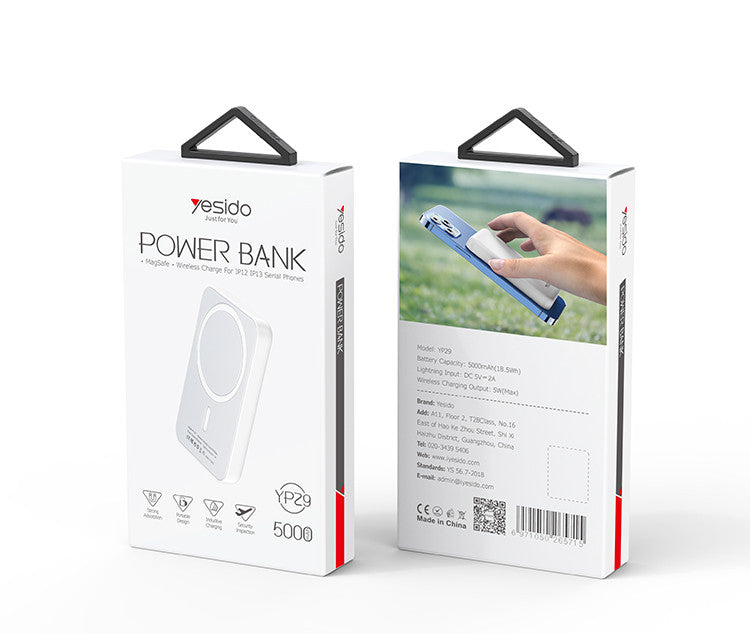 Powerbank Carga Rapida Yesido Yp29 Magsafe 5000 Mah Blanco – imagen 3
