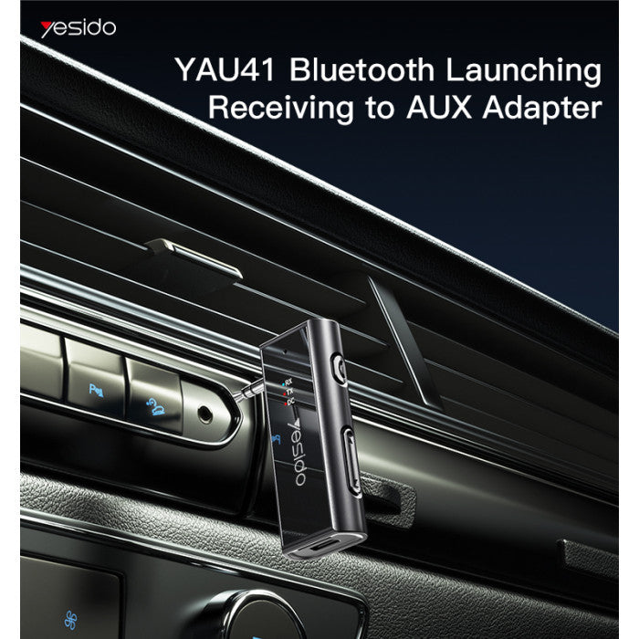 Receptor y Transmisor De Audio Bluetooth Yesido Yau41 Negro – imagen 4