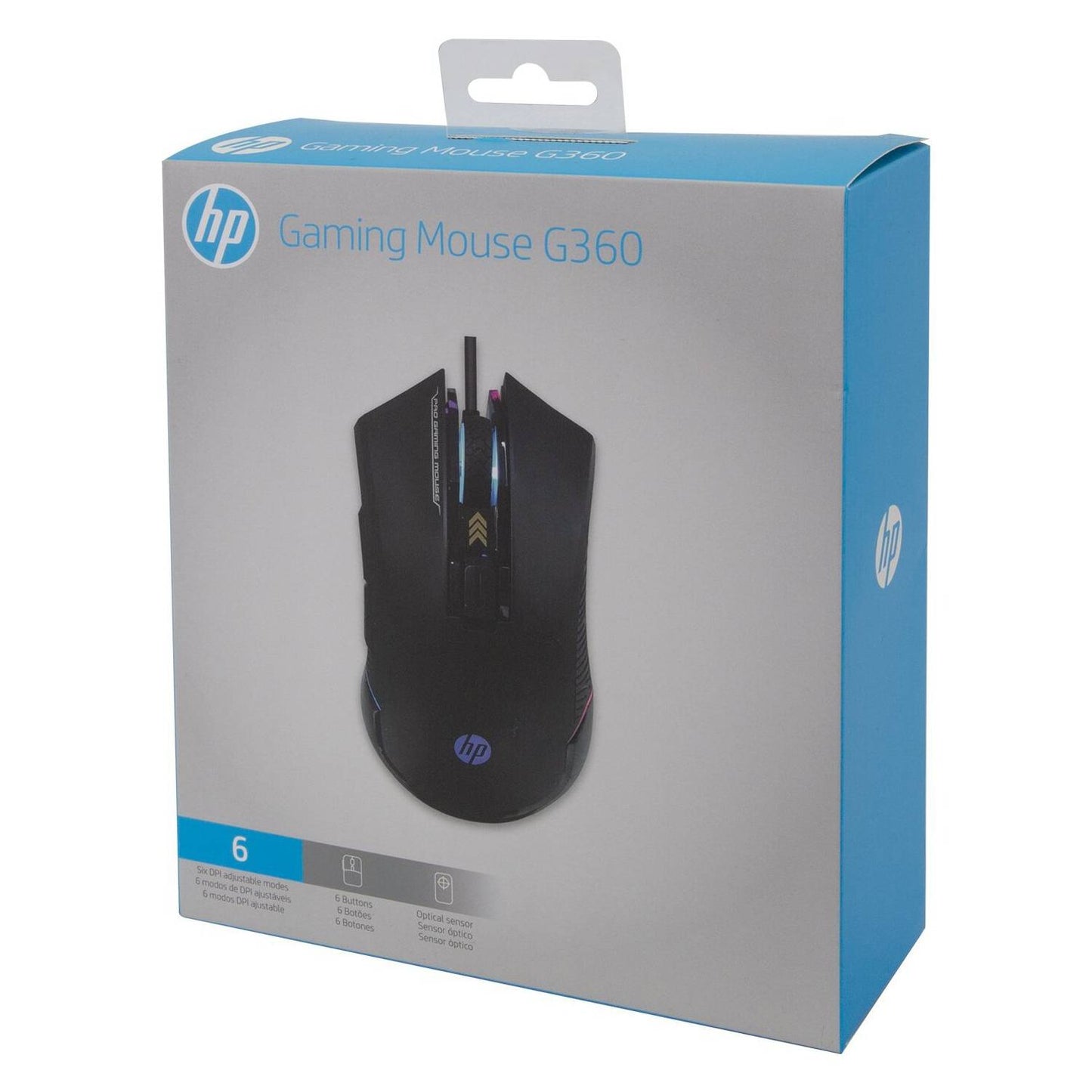Mouse Gamer Usb Hp G360 Negro – imagen 4