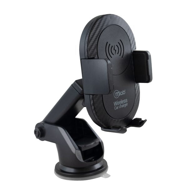 Soporte De Auto Con Carga Inalámbrica Microlab Negro – imagen 4