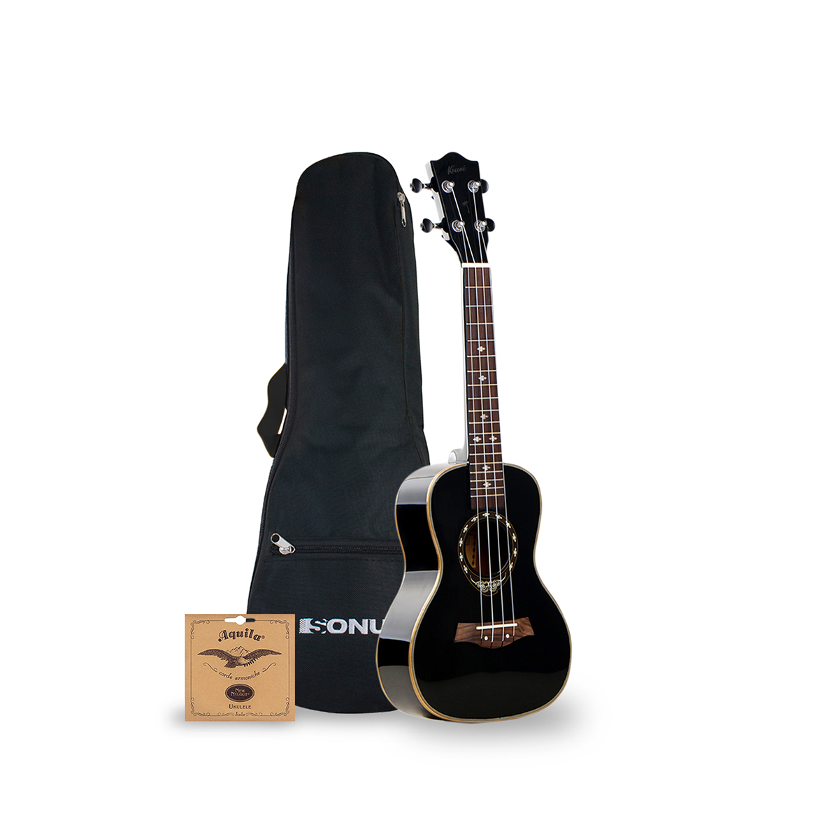 Ukelele Soprano Sonun 21 Con Funda Negro Mod 8417
