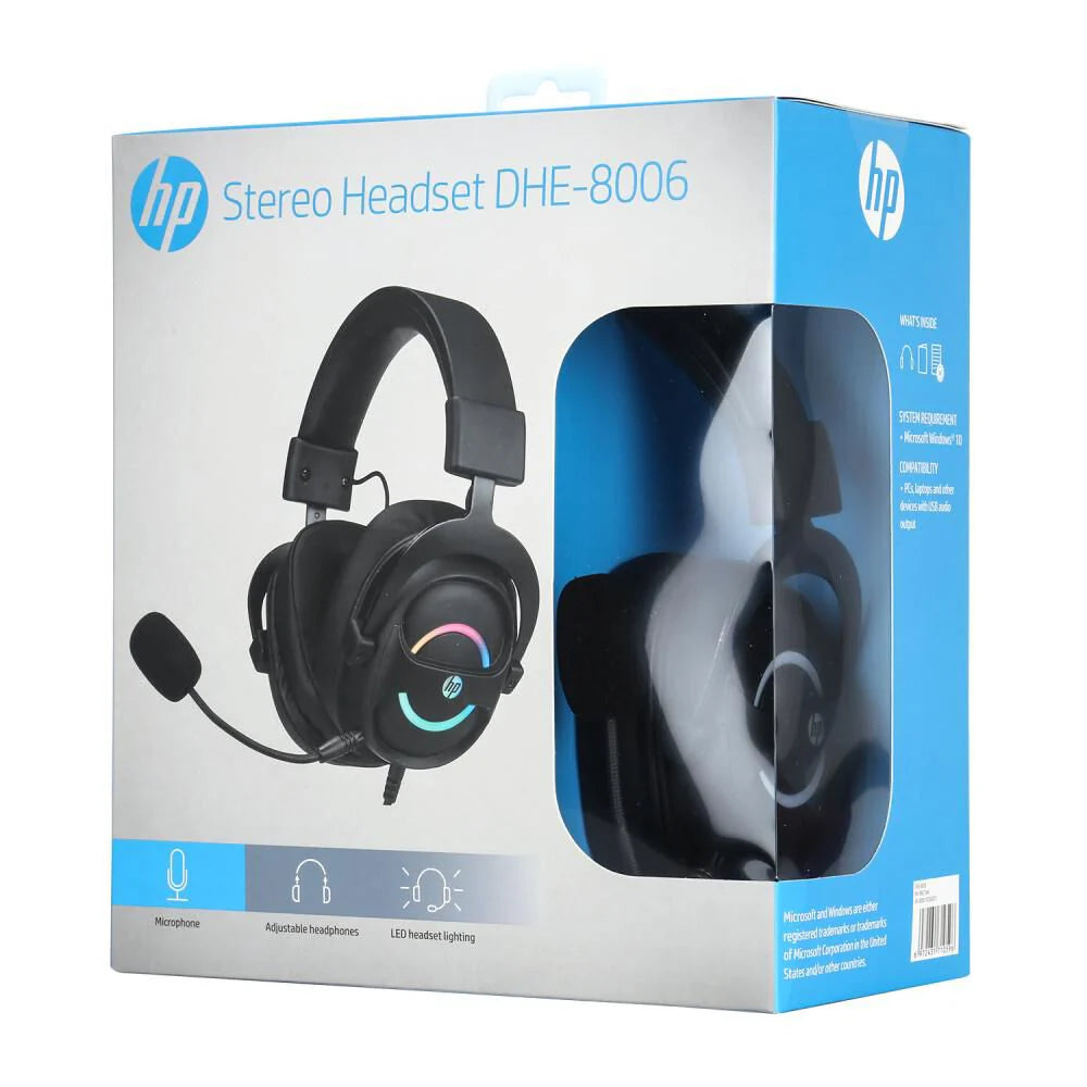 Audifonos Gamer Hp Dhe-8006 Usb Audio 7.1 Rgb Pc Negro – imagen 3