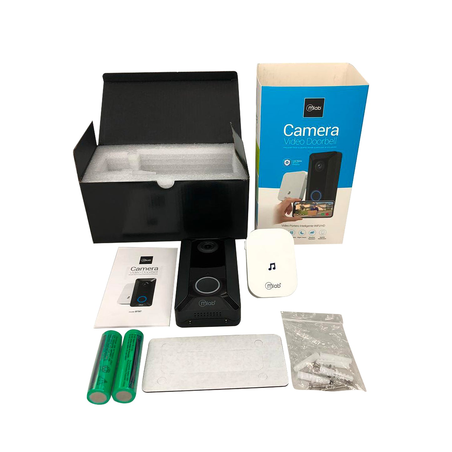 Camara Wifi Video Portero Timbre Inalámbrico Microlab Negro – imagen 5