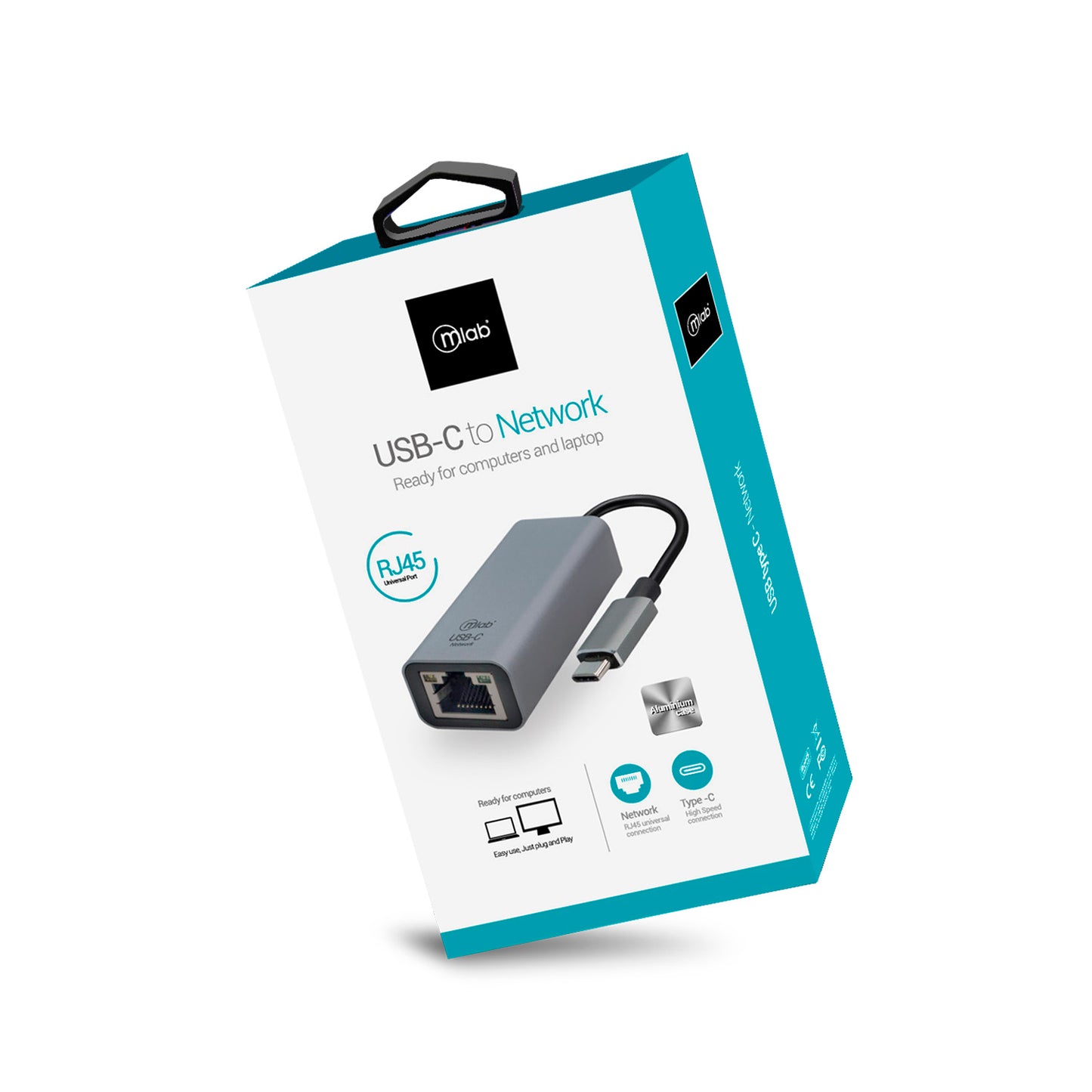 Adaptador Hub Usb Tipo C Rj45 Microlab – imagen 2