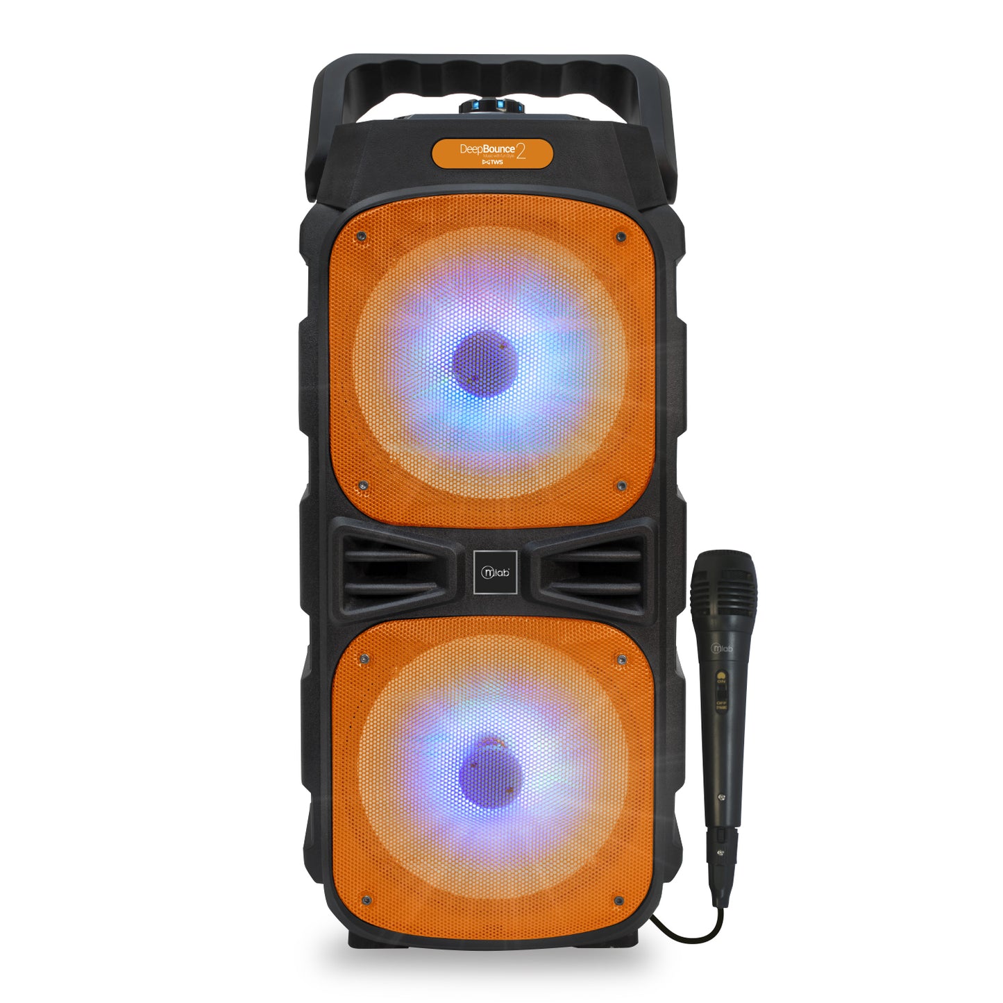 Parlante Bluetooth Karaoke Microlab Deep Bounce 2 Naranjo – imagen 5