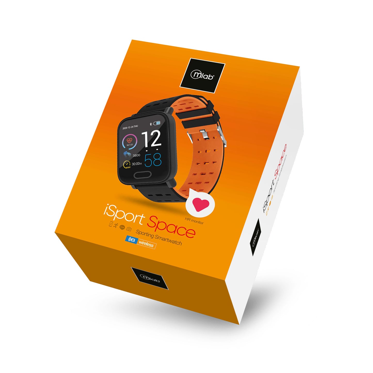 Reloj Smartwatch Microlab Isport Space Naranjo – imagen 3
