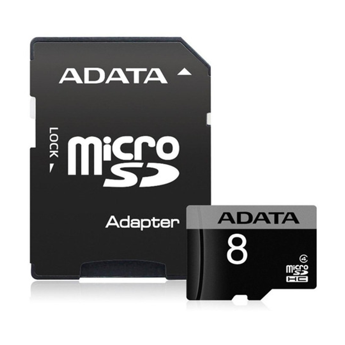 Micro Sd Adata 8 Gb + Adaptador Negro