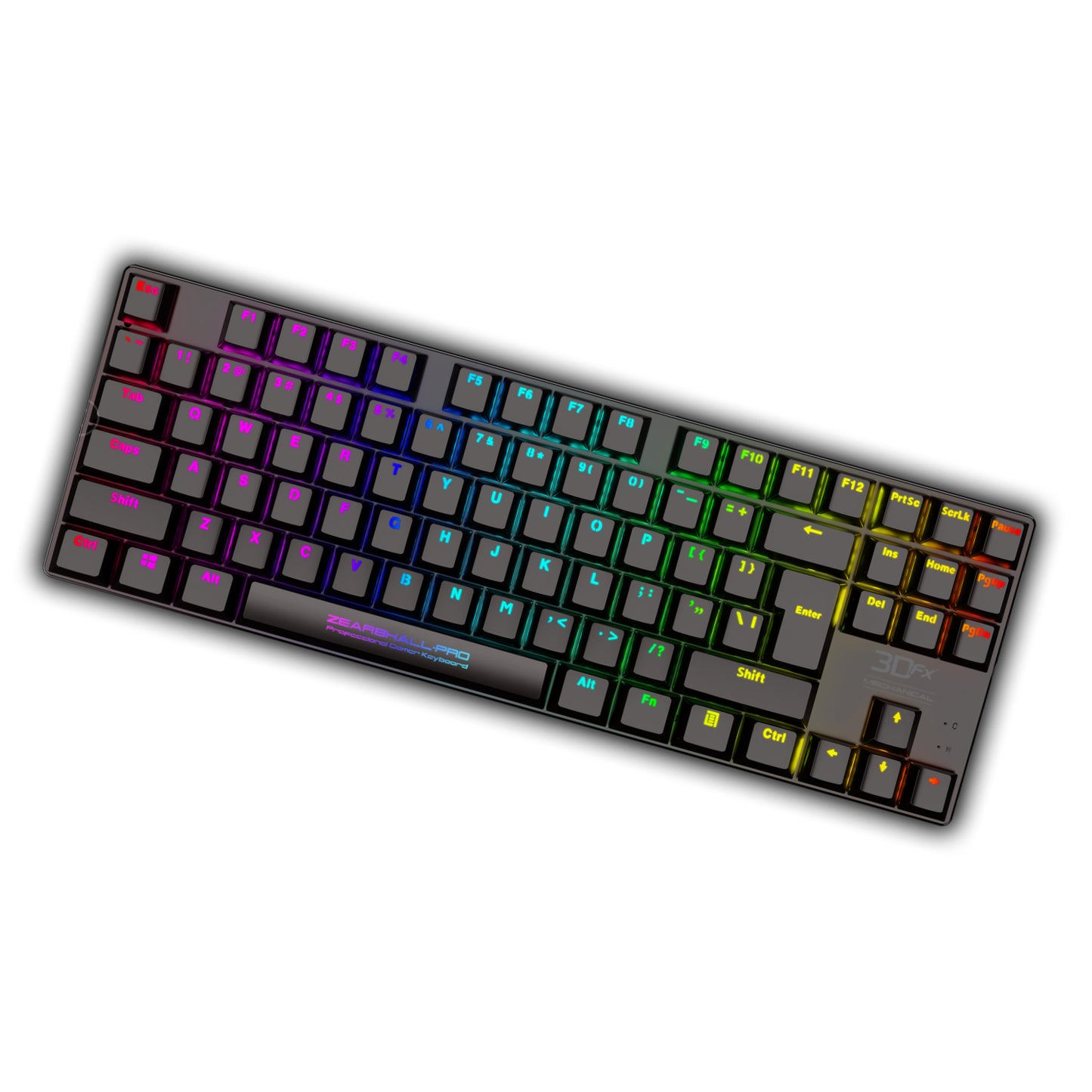 Teclado Gamer Mecanico 3DFX Zearbhall Rgb Switch Blue Negro – imagen 4