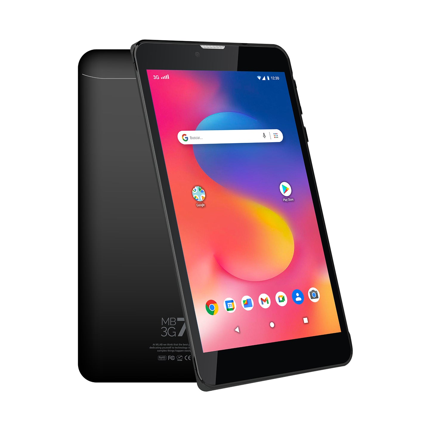 Tablet Microlab Phone Mb7 Multimedia 16gb Rom 2gb Ram Wifi + 3g Negro – imagen 4