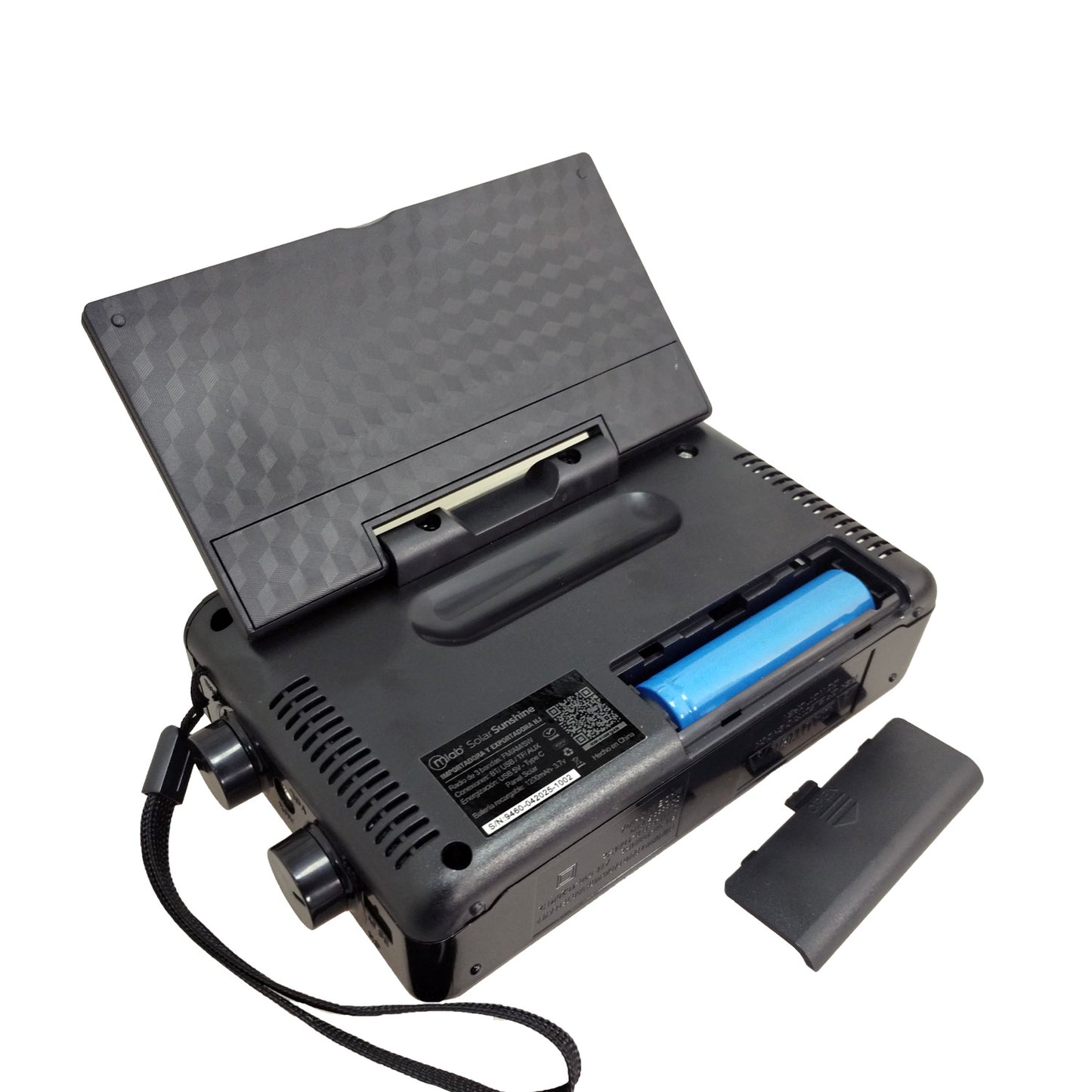 Radio Solar Recargable Sunshine Portatil Microlab Am fm 9484 Negro – imagen 4