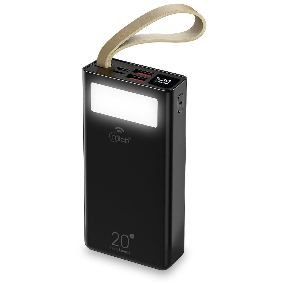 Powerbank Mlab Long Energy 20.000mAh Carga Rápida 22.5W Linterna LED