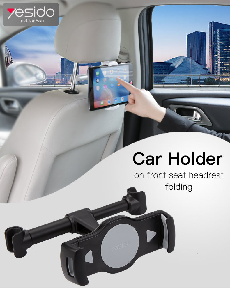Soporte Celular Tablet Auto Universal Asiento Respaldo Yesido C29 Negro – imagen 2