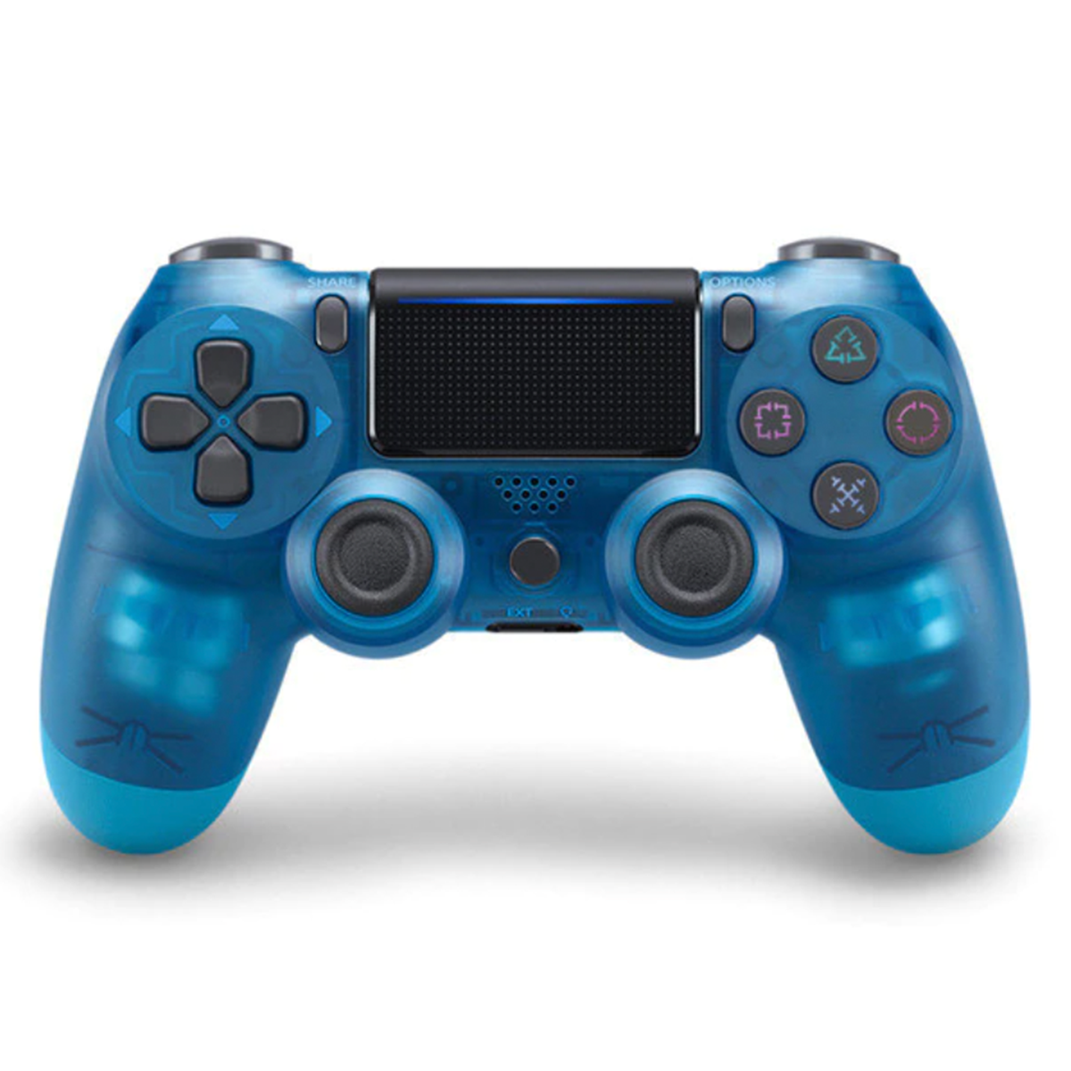 Control Joystick Inalámbrico Ps4 Doubleshock Cristal Azul