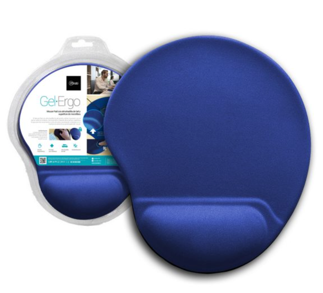 Mousepad Gel Ergonomico Microlab 8983 Azul – imagen 3