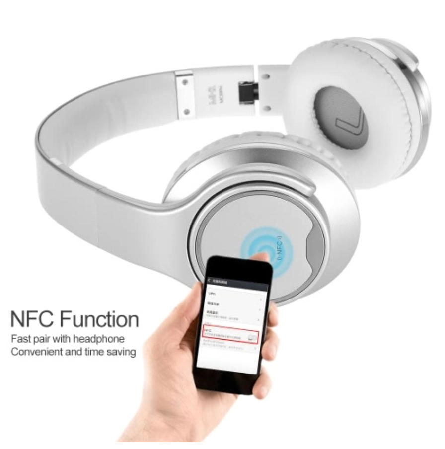 Audífono Bluetooth Sodo MH1 2 en 1 Nfc Parlante Gris – imagen 7