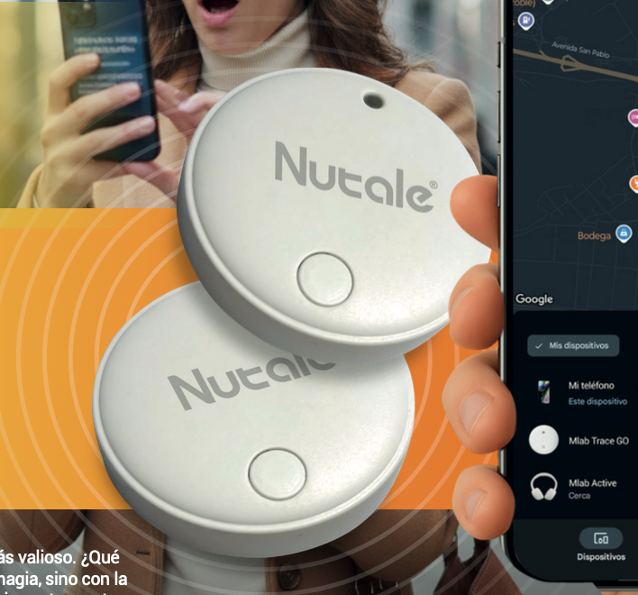 Duo Pack Dispositivo Anti Pérdida Para Android Nutale Findhub Blanco – imagen 3