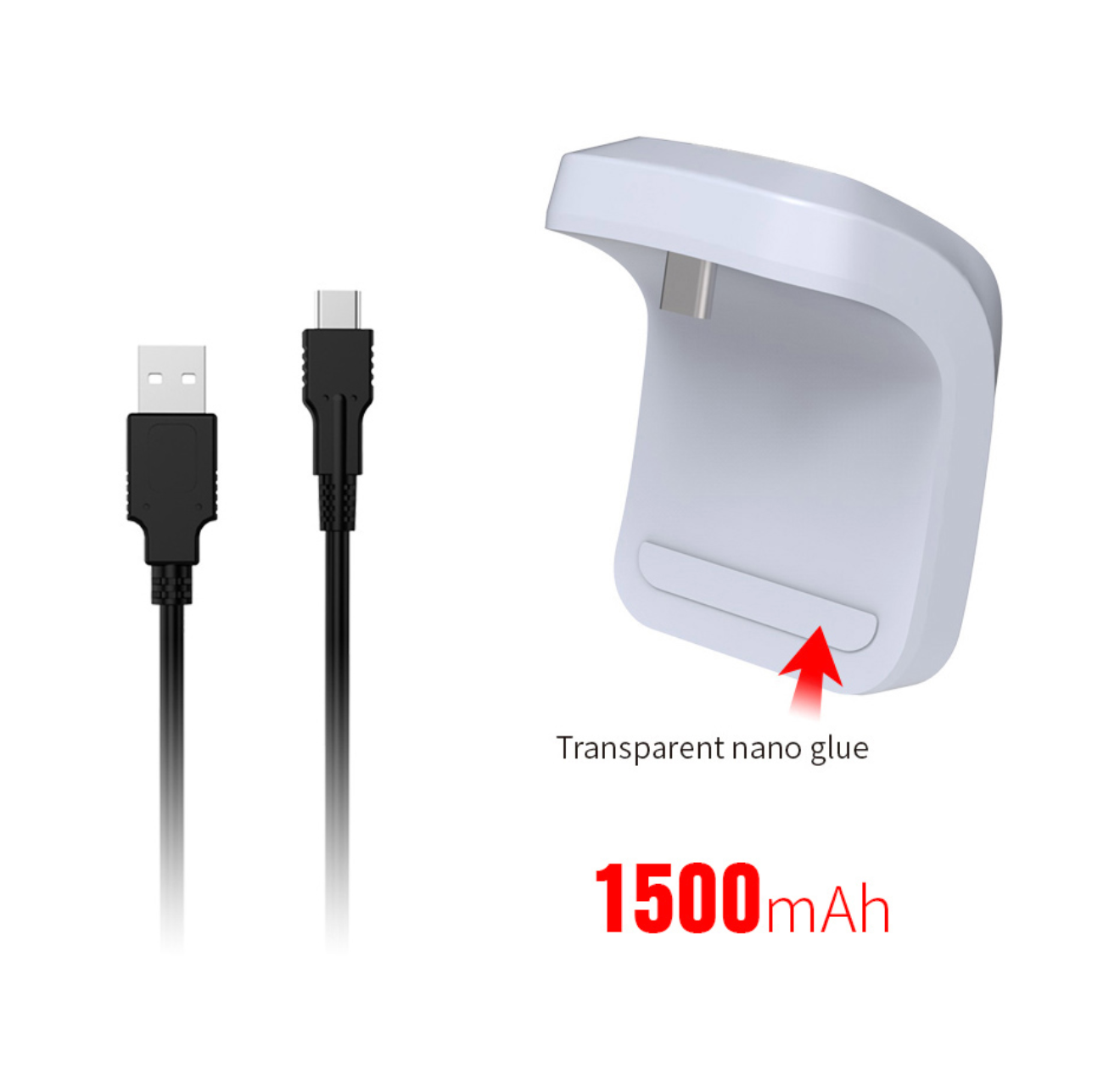 Batería Externa Dobe TP5-0550 para Control PS5 DualSense 3000 mAh Blanca - vista 3