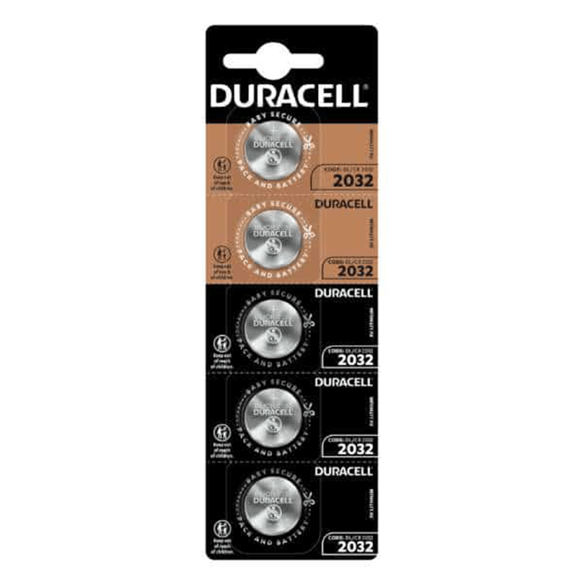 Pila Botón Duracell Cr2032 Tira X 5 Unidades