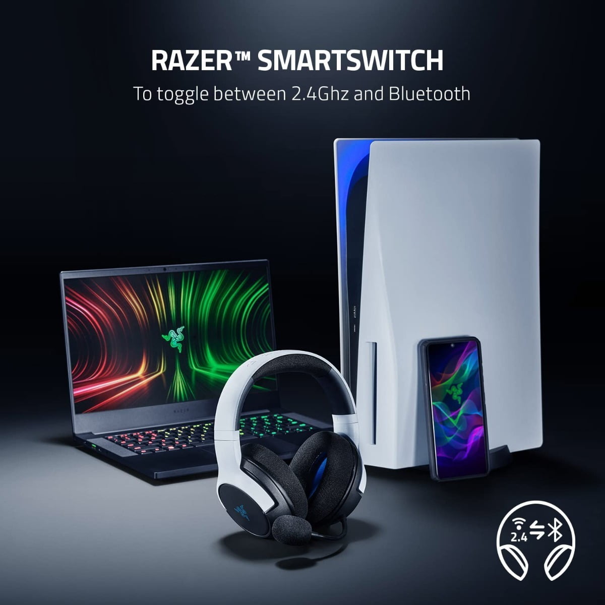 Audifonos Gamer Inalambrico Razer Kaira For Playstation Multiplataforma – imagen 7