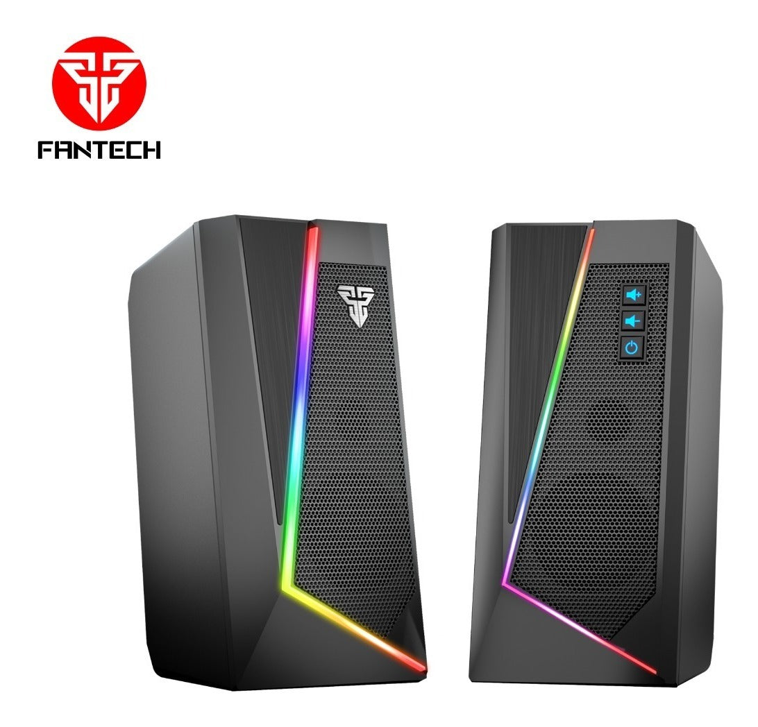 Parlantes Gamer Fantech Gs 204 Rgb 2.0 Negro – imagen 7