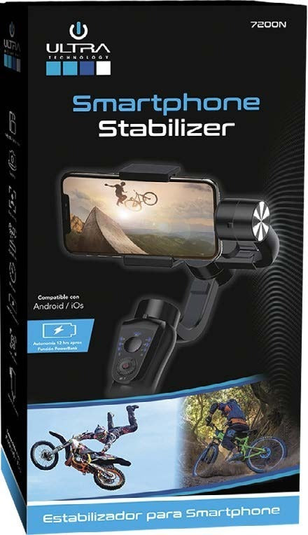 Estabilizador Ultra 7200n Para Gopro Y Celular 6 Pulgadas Negro – imagen 2