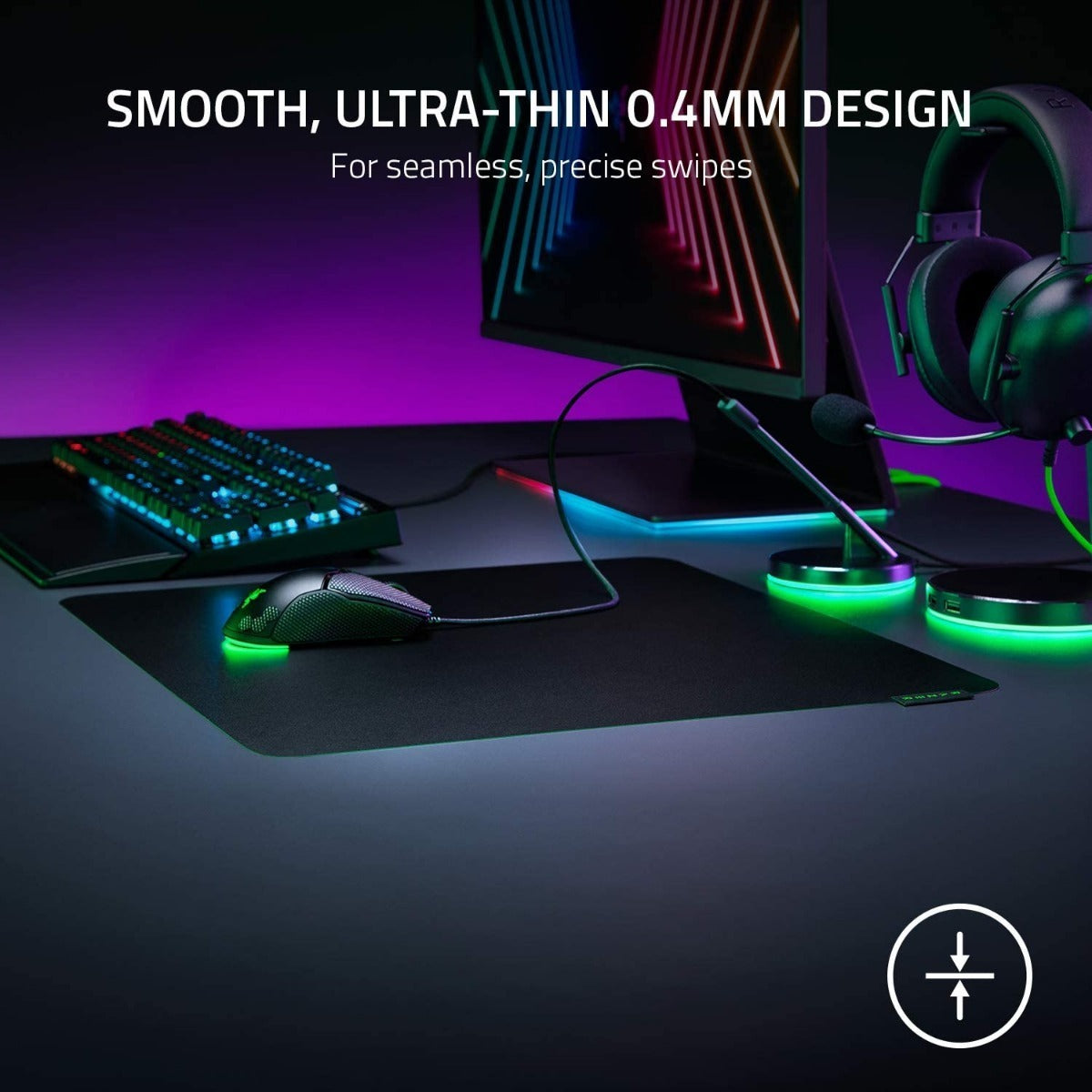 Mousepad Gamer Razer Sphex V3 Ultra Large 40x45 Negro – imagen 4