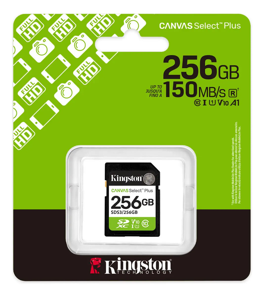 Memoria Tarjeta Sd Kingston Canvas Select Plus 256 Gb Clase 10 – imagen 3