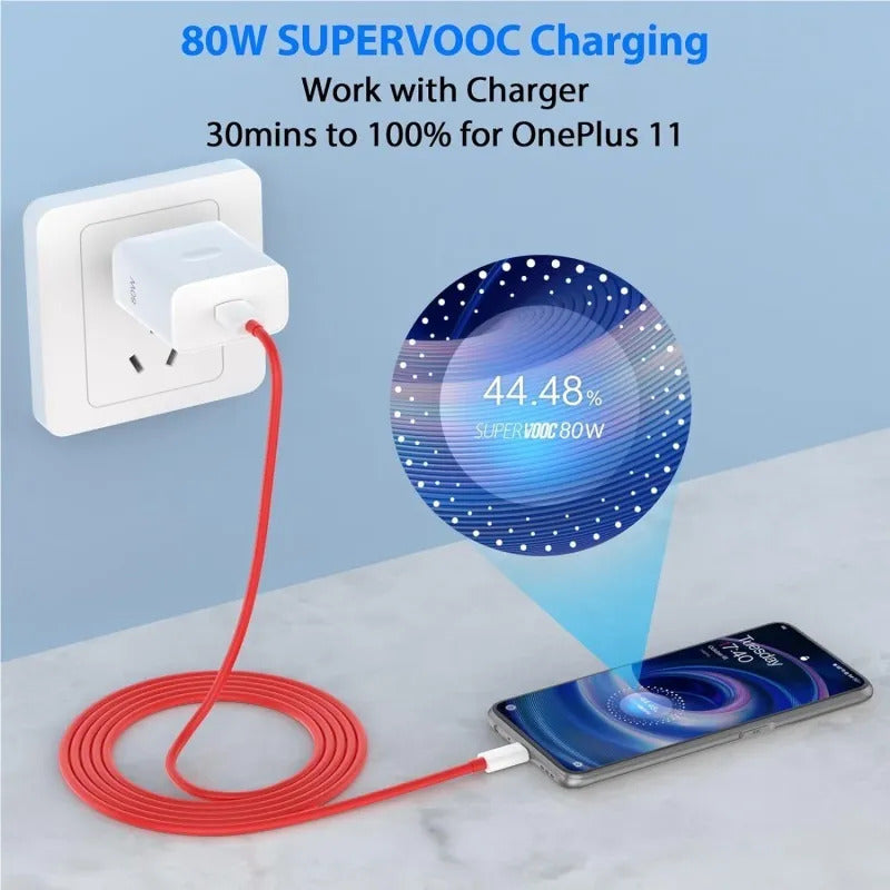 Cargador Carga Rapida Original Oneplus Supervooc 80w Blanco – imagen 3