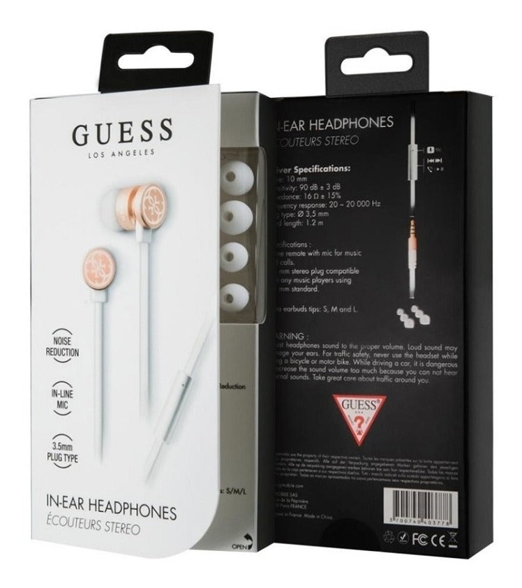 Audifonos Guess Manos Libres Guepwigo Dorado – imagen 2