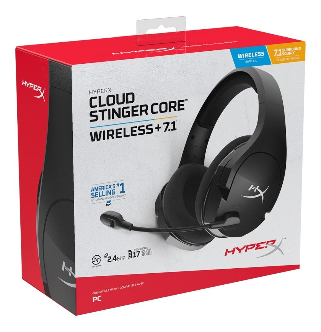Audifono Gamer Hyperx Cloud Stinger Core + 7.1 Inalambrico Negro – imagen 4