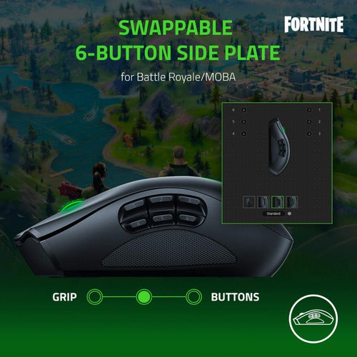 Mouse Inalambrico Gamer Razer Naga Pro Wireless Moba Mmo Fps – imagen 6
