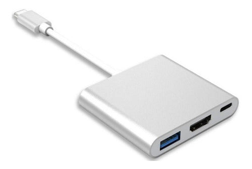 Cable Adaptador Tipo C A Usb 3.0 + Hdmi + Tipo C Irt – imagen 2