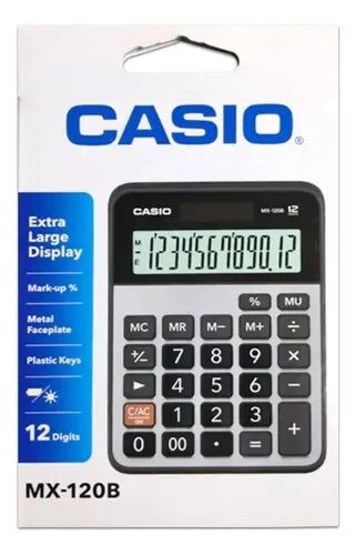 Calculadora Escritorio Casio Mx 120b W Dc Gris – imagen 3