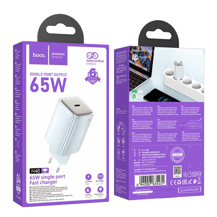 Cargador Carga Rapida Hoco N48 de 65w Blanco – imagen 3