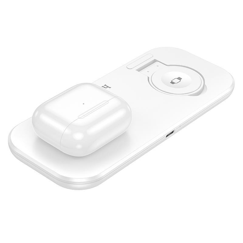 Cargador Inalámbrico 3 en 1 Hoco Cw65 Blanco – imagen 3