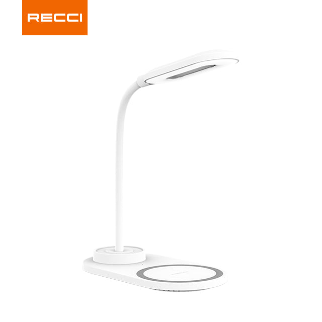 Cargador Inalámbrico 10w + Lampara Led Recci Rls-l08 Blanco – imagen 6