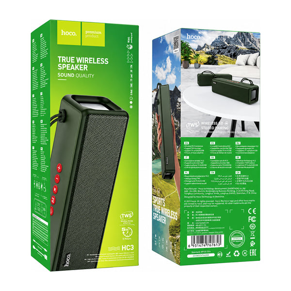 Parlante Bluetooth Hoco Hc3 Fm Tf Aux Tws