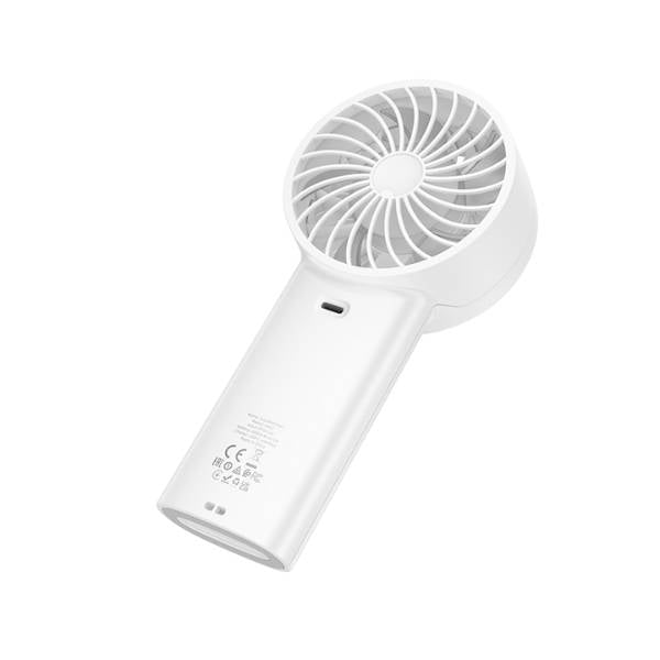 Ventilador Mini Pantalla Led Recargable De Mano Hoco Hx62 Blanco – imagen 3
