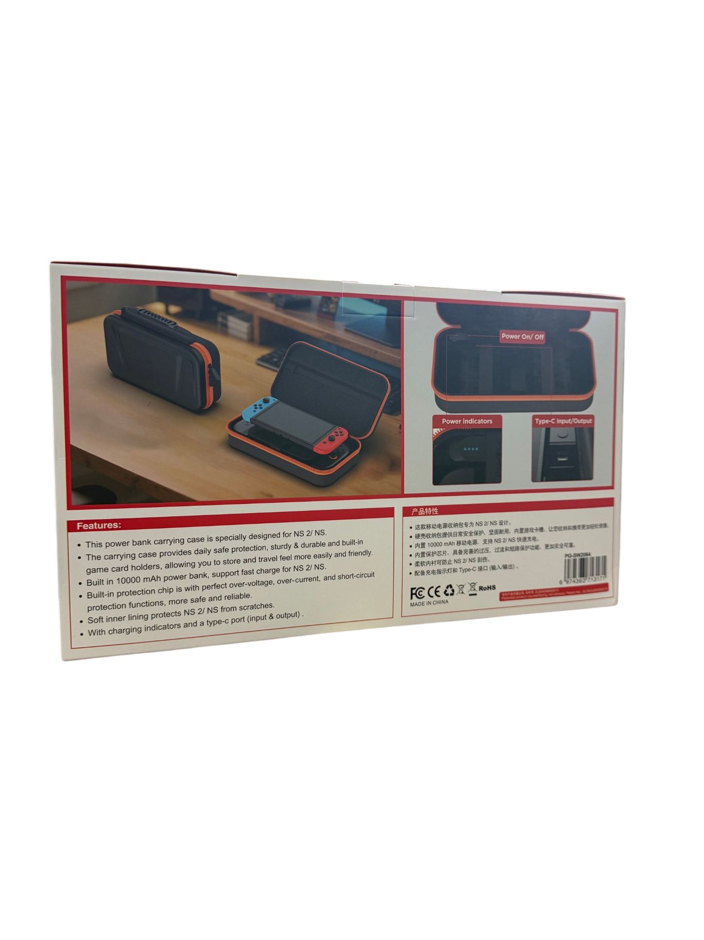 Bolso Protector Para Ns y Ns 2 Con Powerbank Ipega Pg-sw2064 Negro – imagen 3