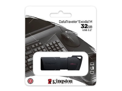 Pendrive Kingston 32gb Usb 3.2 Datatraveler Exodia M Negro – imagen 2